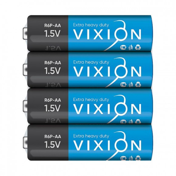 Батарейка Vixion солевая R6P - AA (плёнка 4шт)