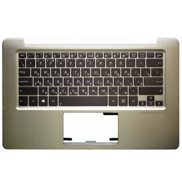 Клавиатура для ноутбука Asus TX300, TX300C,TX300CA черная, с подсветкой, верхняя панель в сборе