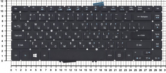 Клавиатура для ноутбука Acer Aspire M5-481T, M5-481TG, M5-481PT