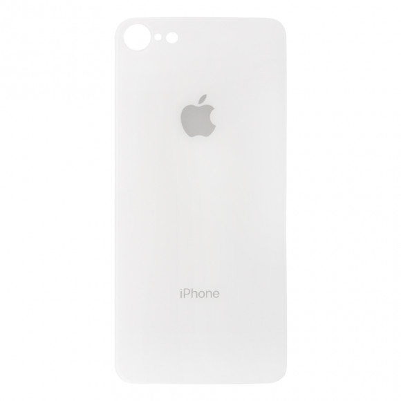 Защитное стекло для Apple iPhone 8, 7 на заднюю часть глянцевое 0.7 мм., белое