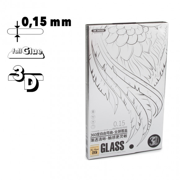 Защитное стекло WK Angel Series Tempered Glass High Clear для Apple iPhone XS Max с рамкой, черное