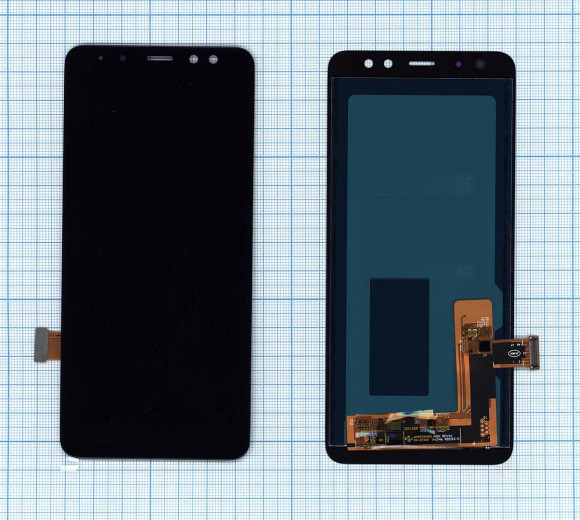 Дисплей для Samsung Galaxy A8 (2018) SM-A530F (OLED) черный