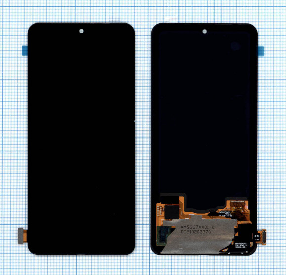 Дисплей для Xiaomi Redmi K40, K40 Pro, Mi 11i, Poco F3 в сборе с тачскрином (OLED) черный