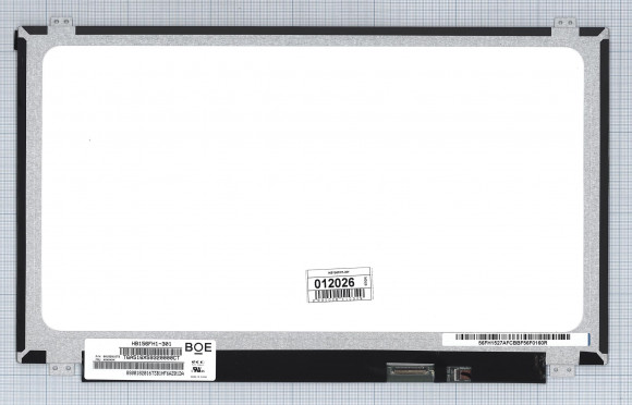 Матрица (экран) для ноутбука HB156FH1-301 15.6", 1920x1080, 30 pin, LED, Slim, глянцевая
