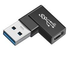 Переходник USB Type A папа на Type-C мама угловой