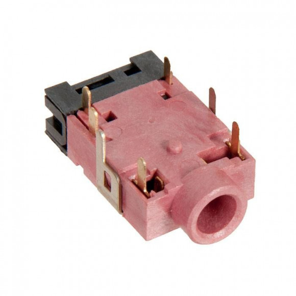 Коннектор Asus AUDIO JACK 5P-pinK R/A DIP розовый