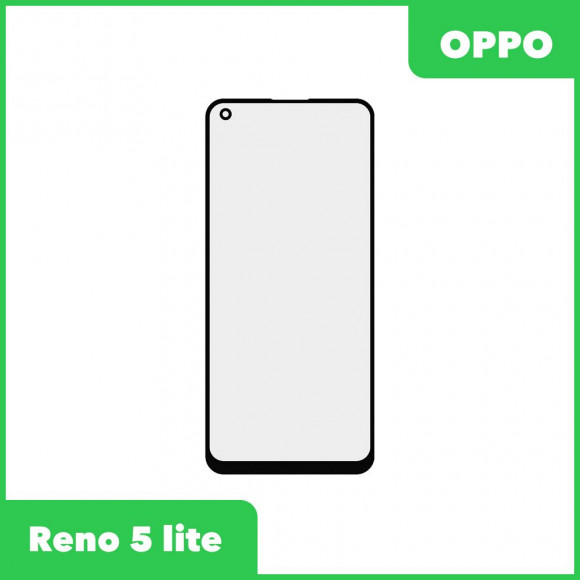Стекло + OCA пленка для переклейки Oppo Reno 5 Lite, черный