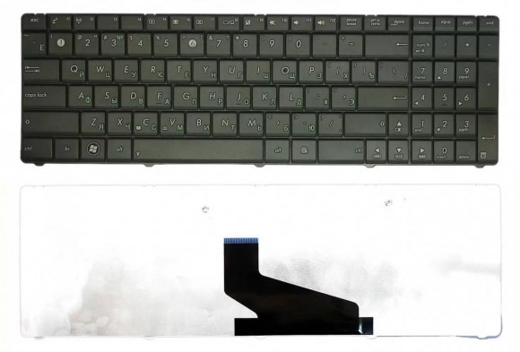 Клавиатура для ноутбука Asus K53T, K53U, K73T, X53B, X53U, A53BE, A53BR, A53BY, A53TA, черная (MP-10A73SU-6983)