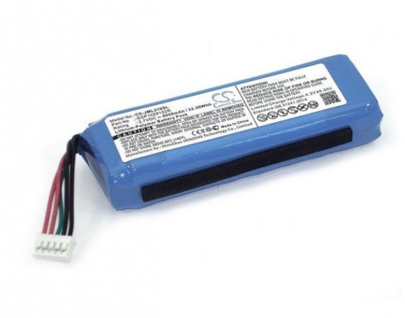 Аккумуляторная батарея CameronSino CS-JML310SL для JBL Charge 2 3.7V 6000mAh 22.20Wh