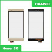 Сенсорное стекло (тачскрин) для Huawei Honor 5X (KIW-L21), золотой Сенсорное стекло (тачскрин) для Huawei Honor 5X (KIW-L21), золотой