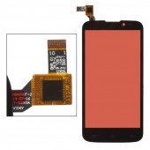 Сенсорное стекло (тачскрин) для Fly Quad Era Energy (IQ4502), черный