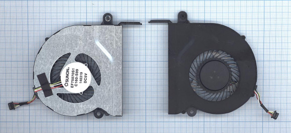 Вентилятор (кулер) для ноутбука Acer Aspire E5-731, E5-771, 4-pin