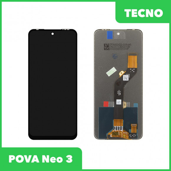 LCD дисплей для Tecno POVA Neo 3 (LH6n) в сборе с тачскрином (черный)