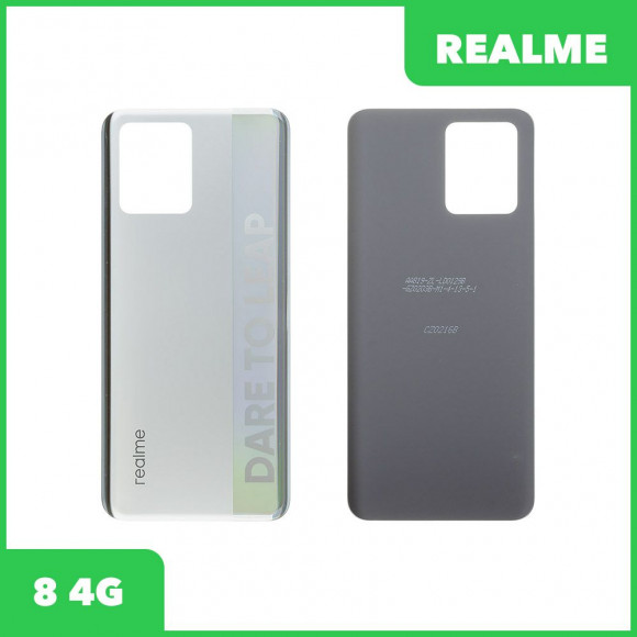 Задняя крышка для Realme 8 4G (RMX3085) (серебристый)