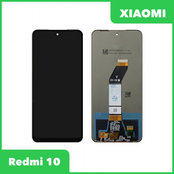 LCD дисплей для Xiaomi Redmi 10 в сборе с тачскрином (черный)
