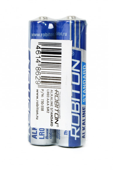 Батарейка (элемент питания) Robiton Standard LR03 SR2, 1 штука Батарейка (элемент питания) Robiton Standard LR03 SR2, 1 штука