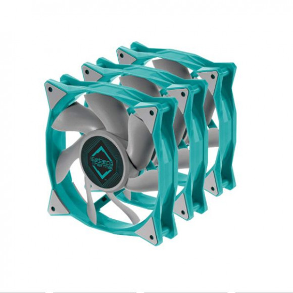Набор вентиляторов Iceberg Thermal IceGALE 500 - 1850 RPM, 120mm 3-pack (бирюзовый)