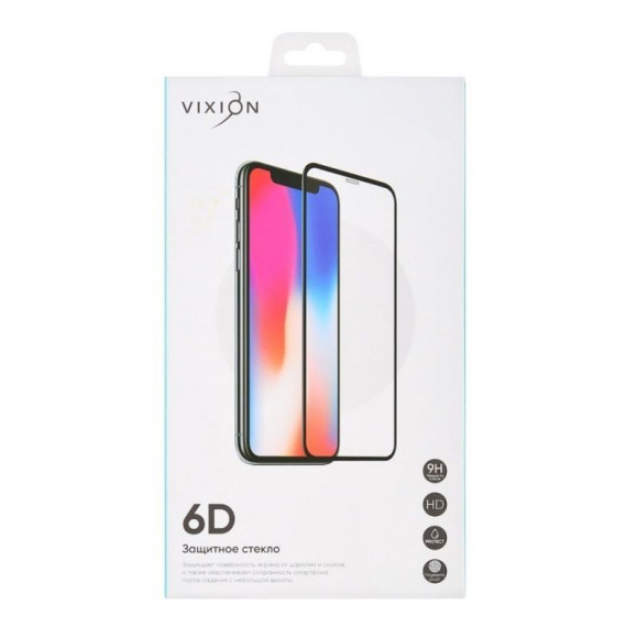Защитное стекло 6D для Samsung Galaxy A10 (A105F), A10s (A107F), M10 (M105F), черный