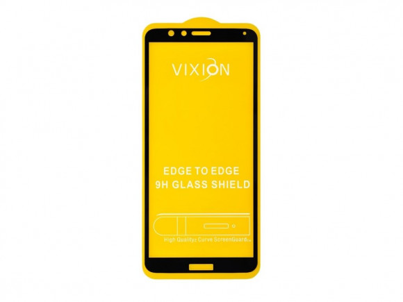 Защитное стекло 6D для Huawei Honor 7X (5.9"), черный (Vixion)