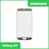 Стекло + OCA пленка для переклейки Samsung Galaxy S7 Edge (G935F), серебро
