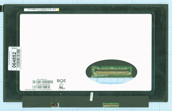 Матрица NV133FHM-T02 13.3", 1920x1080 (Full HD), 40 pin, LED , Slim (тонкая), глянцевая, без креплений, встроенный тач, ADS, 60Гц
