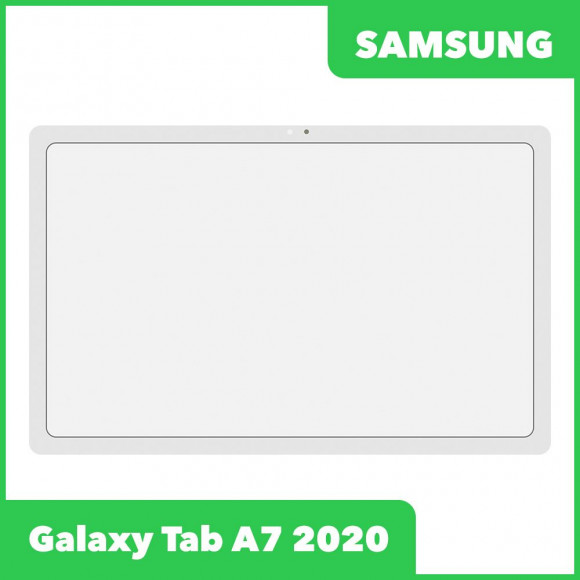 Стекло + OCA плёнка для переклейки Samsung A7 10.4 SM-T500 2020 (белый)