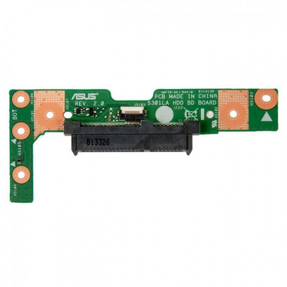 Плата расширения S301LA HDD BD BOARD Rev.2.0 для ноутбука Asus S301L (Плата разъёма HDD)