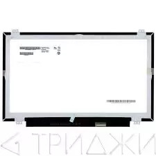 Матрица N140HCA-EAB, B140HAN01.1, NV140FHM-N41, 14.0", 1920x1080, LED, 30 pin EDP, Slim, уши вверх/вниз, IPS, матовая