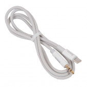 Аудиокабель HOCO UPA19 AUX Jack 3.5 (m) - Type-C (m), 1 м, серебристый