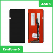 Модуль (матрица и тачскрин в сборе) для Asus ZenFone 6 (ZS630KL), черный Модуль (матрица и тачскрин в сборе) для Asus ZenFone 6 (ZS630KL), черный