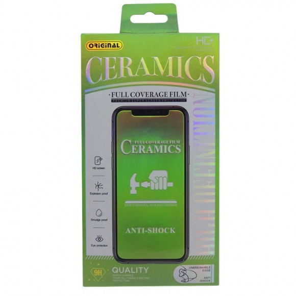 Защитная пленка дисплея iPhone 7G, 8G Ceramics (HD) черная