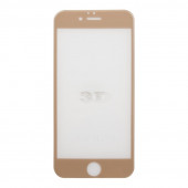 Защитное стекло для Apple iPhone 6, 6s Tempered Glass 3D, золотое (ударопрочное)