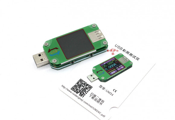 USB тестер UM24 с цветным экраном