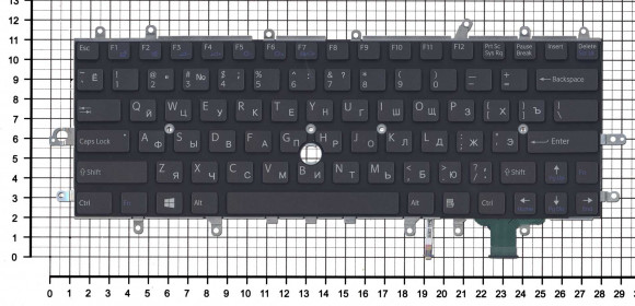 Клавиатура для ноутбука Sony Vaio SVD11, черная с подсветкой Клавиатура для ноутбука Sony Vaio SVD11, черная с подсветкой