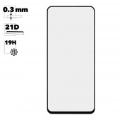 Защитное стекло для Xiaomi Redmi Note 9Pro Full Curved Glass 21D 0, 3 мм (оранжевая подложка)