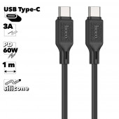 USB-C кабель HOCO X90 Cool Type-C, 3А, PD60W, 1м, силикон (черный) USB-C кабель HOCO X90 Cool Type-C, 3А, PD60W, 1м, силикон (черный)
