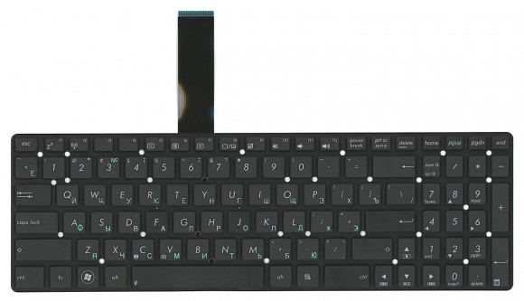 Клавиатура для ноутбука Asus K55, A55, U57, K75VM, A751, R500V, R700V, R752, F751MD, K751MD, R752NA, без рамки, черная