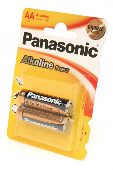 Батарейка (элемент питания) Panasonic Alkaline Power LR6APB/2BP RU LR6 BL2, 1 штука