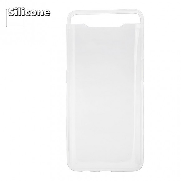 Силиконовый чехол "LP" для Samsung Galaxy A80 2019 (A805F) TPU, прозрачный (европакет)