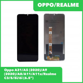 LCD дисплей для Realme C3, 5, 6i, OPPO A5 (2020), A9 (2020), A31 в сборе с тачскрином (черный) Premium LCD дисплей для Realme C3, 5, 6i, OPPO A5 (2020), A9 (2020), A31 в сборе с тачскрином (черный) Premium