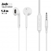 Гарнитура Earldom ET-E43 3.5 mm вставная 1.2м, белая Гарнитура Earldom ET-E43 3.5 mm вставная 1.2м, белая