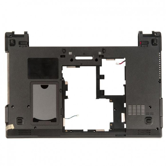 Поддон (нижняя часть корпуса) Asus B53E, B53S чёрный, с динамиками и разъёмом питания, новый