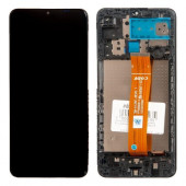 Дисплей в сборе с тачскрином и рамкой Samsung Galaxy A127 A12S TFT, черный