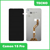 LCD дисплей для Tecno Camon 15 Pro в сборе с тачскрином (черный) Premium Quality