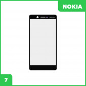 Стекло для переклейки дисплея Nokia 7, черный Стекло для переклейки дисплея Nokia 7, черный