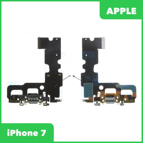 Системный разъем (разъем зарядки) для Apple iPhone 7 c микрофоном, белый