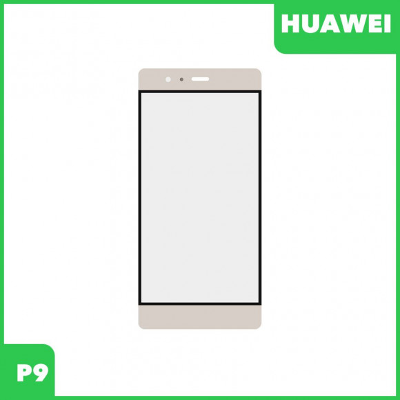 Стекло + OCA пленка для переклейки Huawei P9 (EVA-L19), золотой