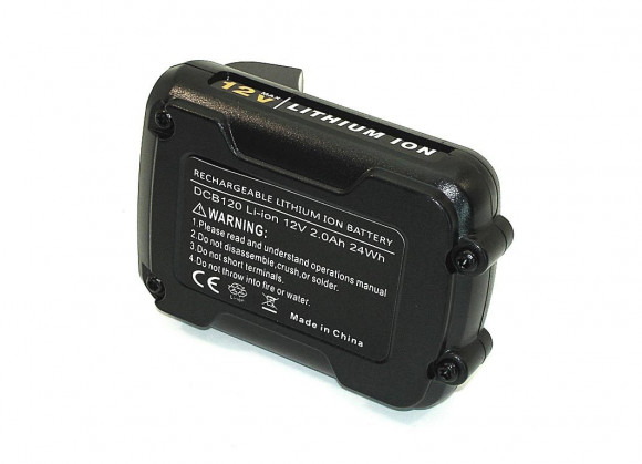 Аккумулятор для электроинструмента Dewalt (DCB123), 12В, 2000мАч, Li-ion