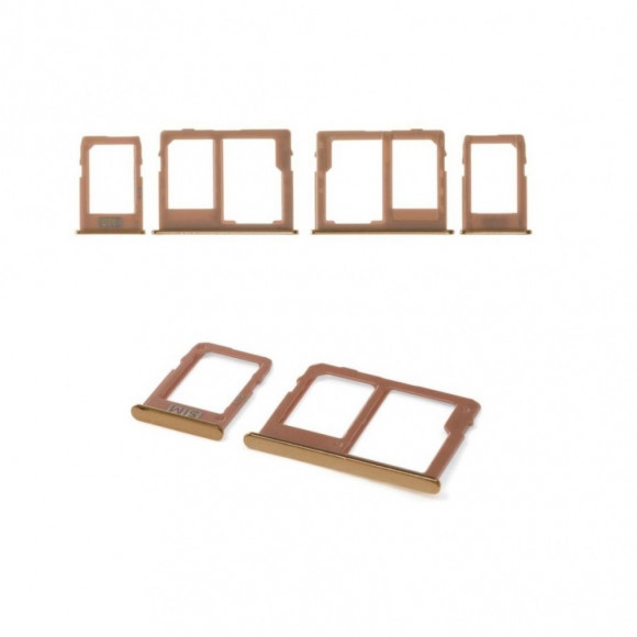 Держатель SIM Samsung J415F, J610F Galaxy J4 Plus, J6 Plus (2018) (компл.2 шт.) золотой Держатель SIM Samsung J415F, J610F Galaxy J4 Plus, J6 Plus (2018) (компл.2 шт.) золотой