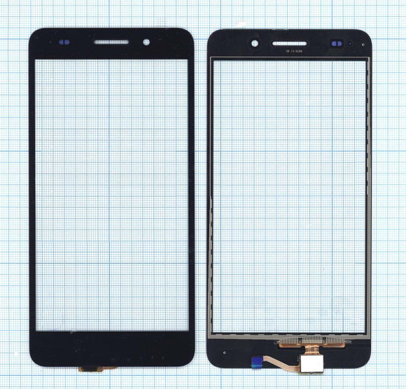 Сенсорное стекло (тачскрин) для Huawei Y6 II LTE (CAM-L21), черный